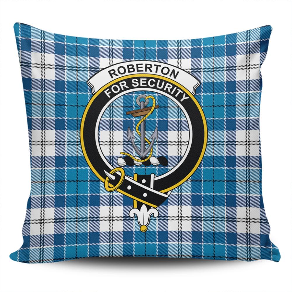 Clan Roberton Tartan Crest Pillow Cover IJ12 Clan Roberton Tartan Today   