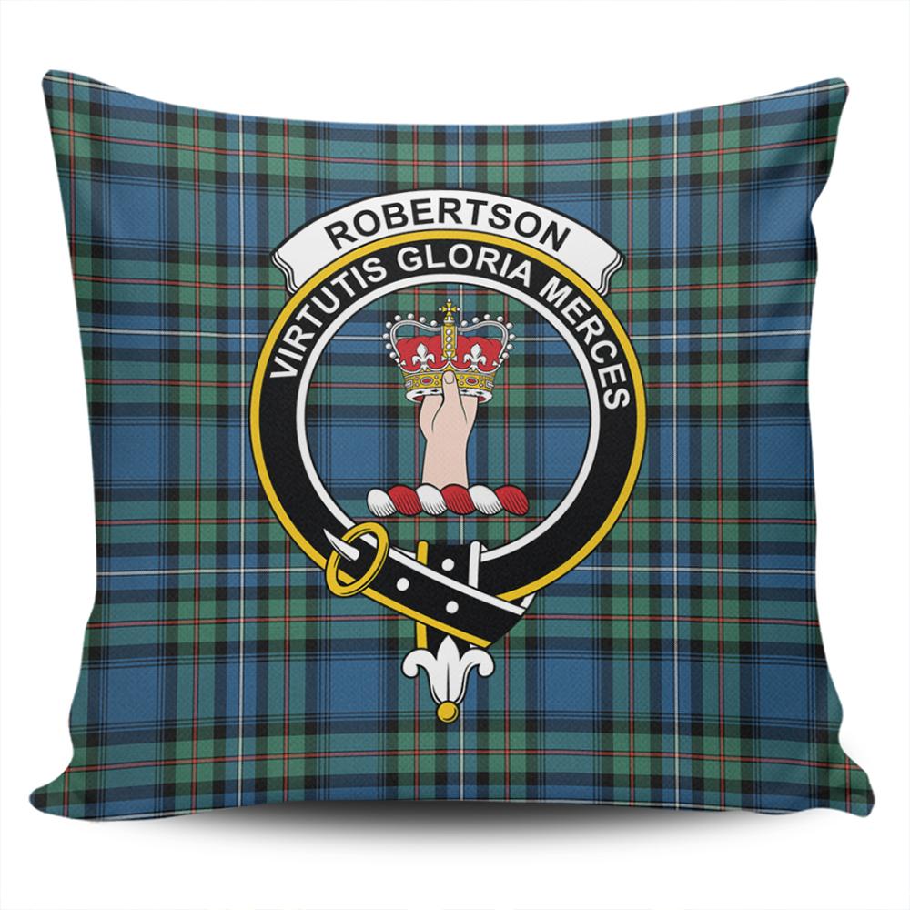 Clan Robertson Hunting Ancient Tartan Crest Pillow Cover YX47 Clan Robertson Tartan Today   