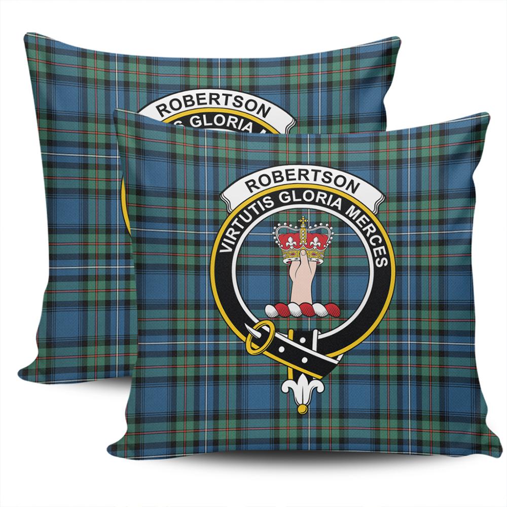 Clan Robertson Hunting Ancient Tartan Crest Pillow Cover YX47 Clan Robertson Tartan Today   