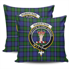 Clan Robertson Hunting Modern Tartan Crest Pillow Cover TX90 Clan Robertson Tartan Today   