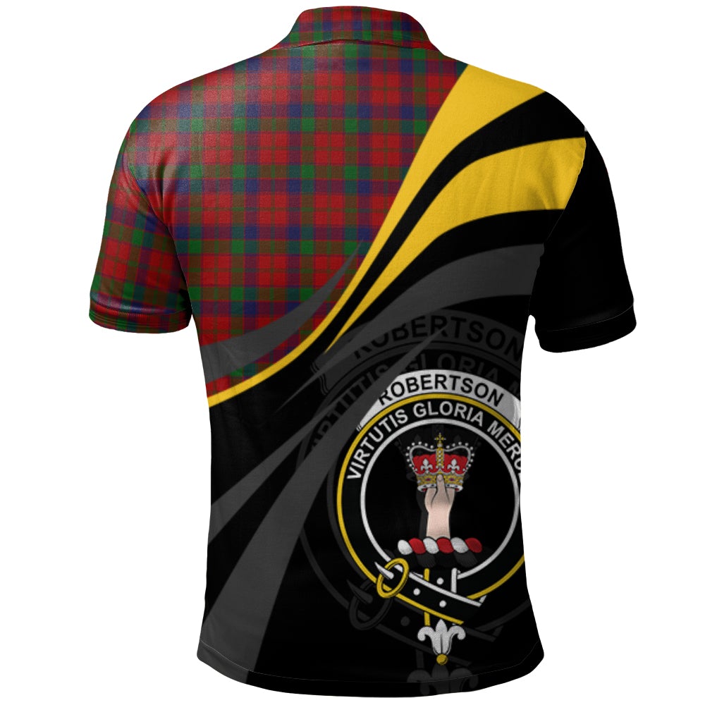 Clan Robertson 02 Tartan Polo Shirt - Royal Coat Of Arms Style PP98 Robertson 02 Tartan Tartan Polo   