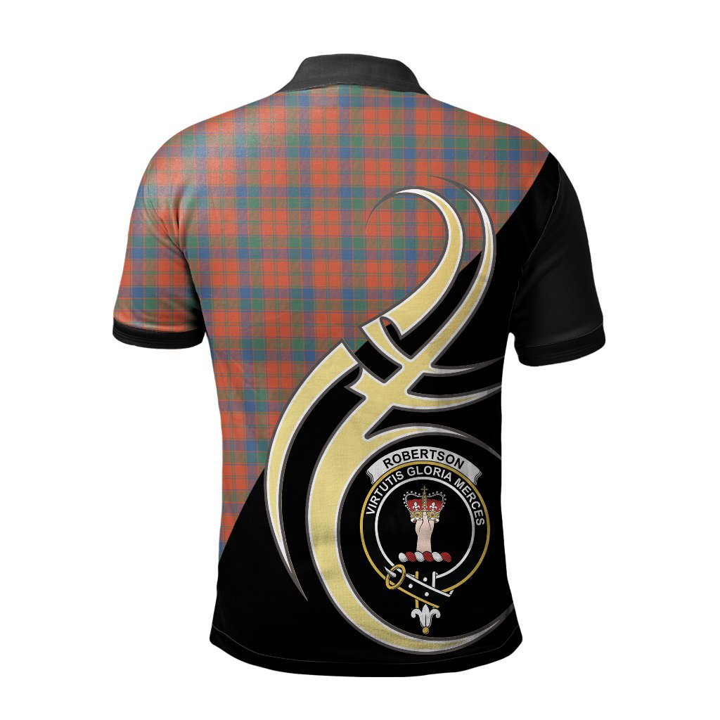 Clan Robertson Ancient Tartan Polo Shirt - Believe In Me Style CX62 Robertson Ancient Tartan Tartan Polo   