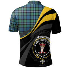 Clan Robertson Hunting Ancient Tartan Polo Shirt - Royal Coat Of Arms Style GR82 Robertson Hunting Ancient Tartan Tartan Polo   