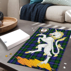 Clan Robertson Hunting Tartan Crest Unicorn Scotland Jigsaw Puzzles Gift For Family KA18 Clan Robertson Tartan Today   