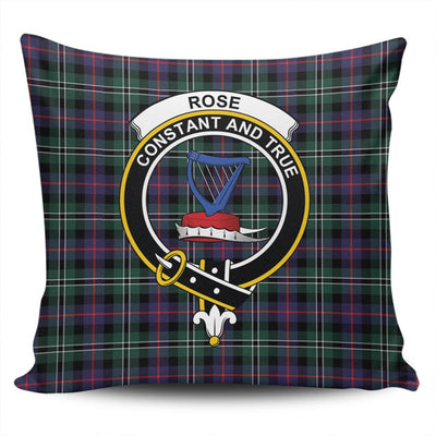 Clan Rose Hunting Modern Tartan Crest Pillow Cover
