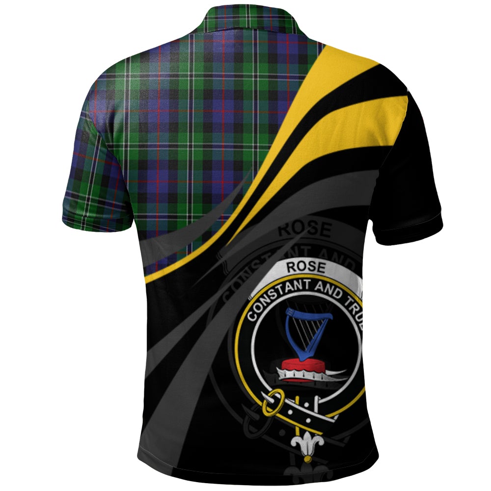 Clan Rose Hunting Tartan Polo Shirt - Royal Coat Of Arms Style EF63 Rose Hunting Tartan Tartan Polo   