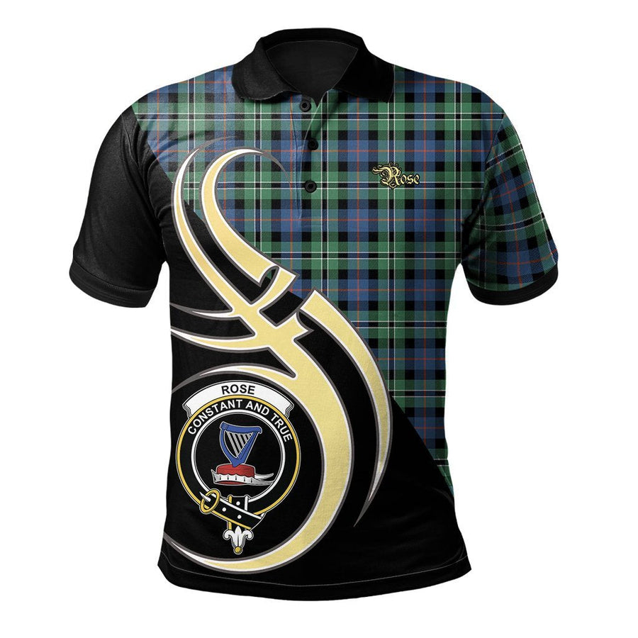 Clan Rose Hunting Ancient Tartan Polo Shirt - Believe In Me Style XB83 Rose Hunting Ancient Tartan Tartan Polo   