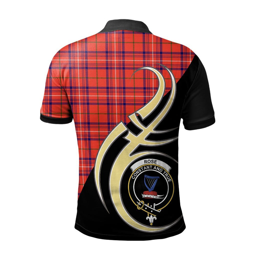 Clan Rose Modern Tartan Polo Shirt - Believe In Me Style OD72 Rose Modern Tartan Tartan Polo   