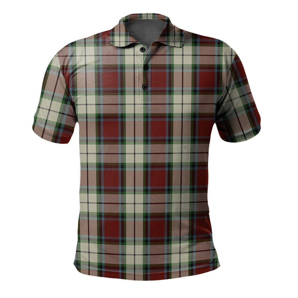 Clan Rose White Dress Tartan Polo Shirt KP12 Rose White Dress Tartan Tartan Polo   