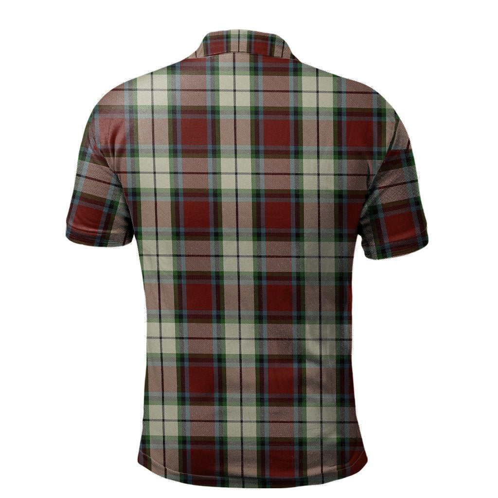 Clan Rose White Dress Tartan Polo Shirt KP12 Rose White Dress Tartan Tartan Polo   