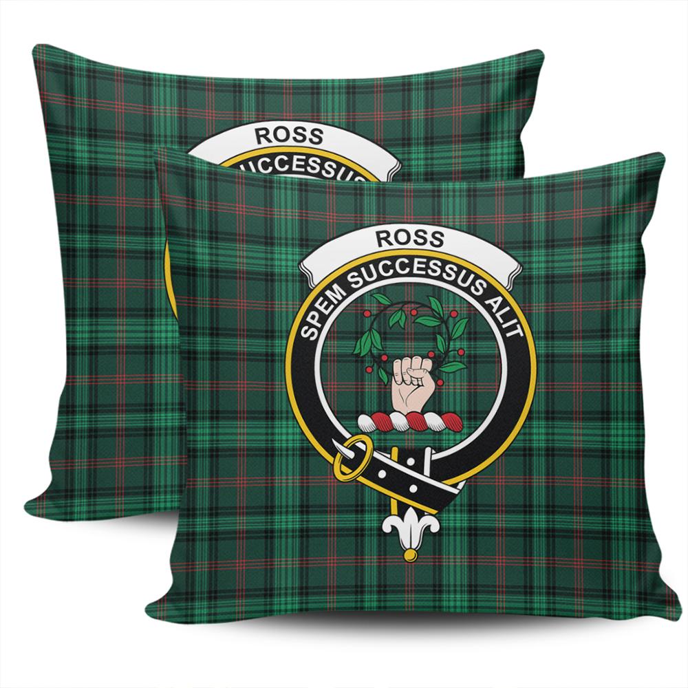Clan Ross Hunting Modern Tartan Crest Pillow Cover PX96 Clan Ross Tartan Today   