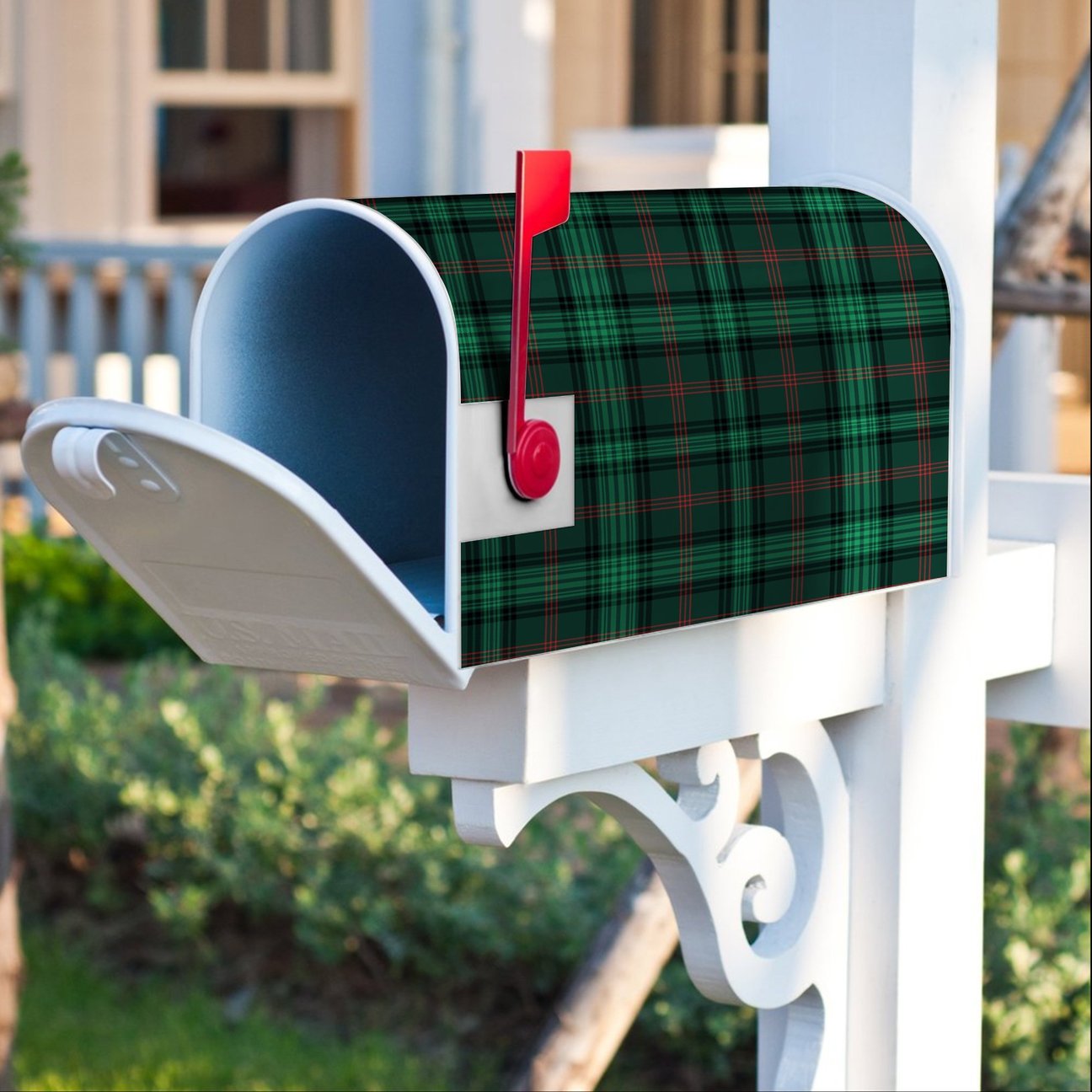 Clan Ross Hunting Modern Tartan Crest Mailbox NN96 Clan Ross Tartan Today   