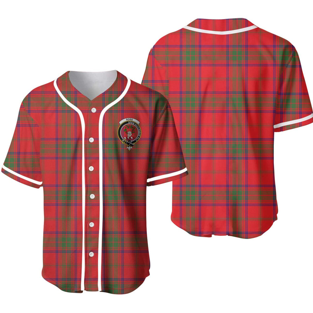 Clan Ross Tartan Unisex Baseball Jersey UX20JD53 Clan Ross Tartan Today   