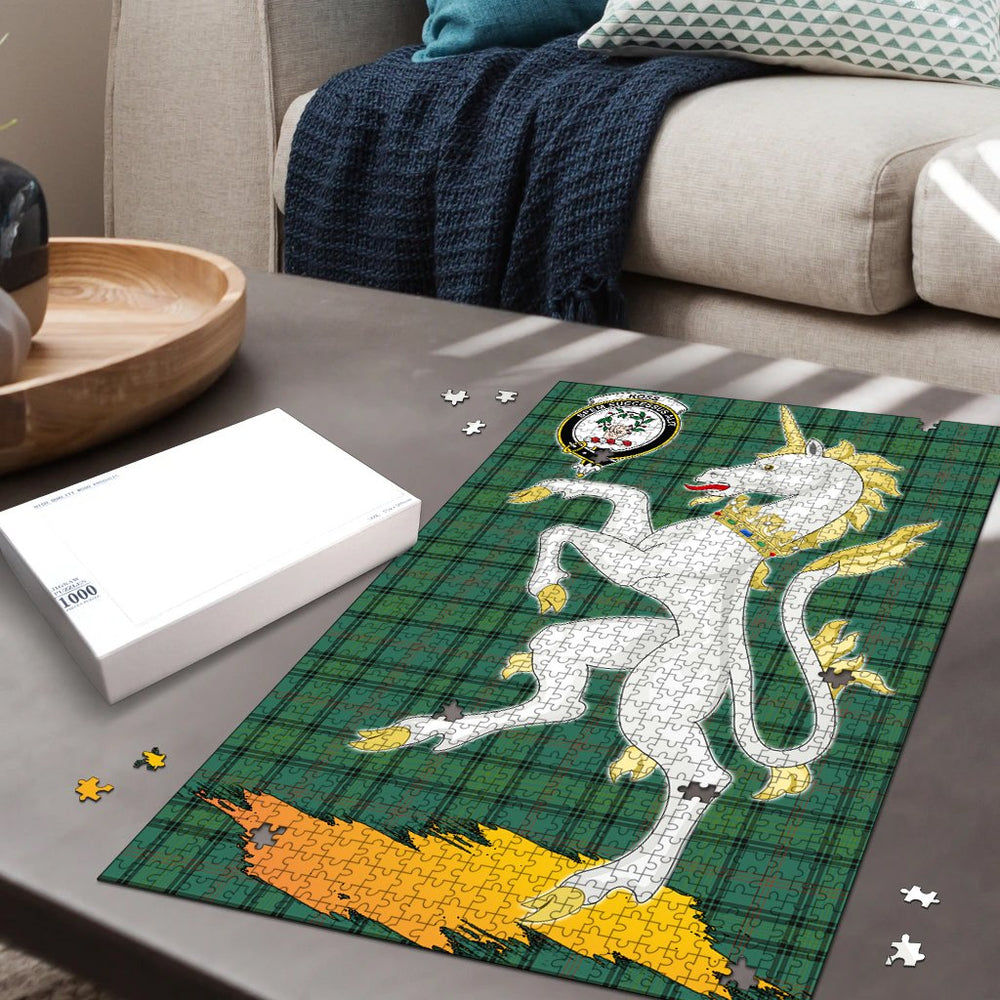 Clan Ross Hunting Ancient Tartan Crest Unicorn Scotland Jigsaw Puzzles Gift For Family YR97 Clan Ross Tartan Today   