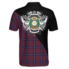 Clan Royal Engineers Tartan - Military Polo Shirt XL74 Royal Engineers Tartan Tartan Polo   