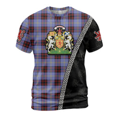 Personalized Clan Rutherford Tartan Shirt with Scotland Coat of Arms & Custom Name PN37