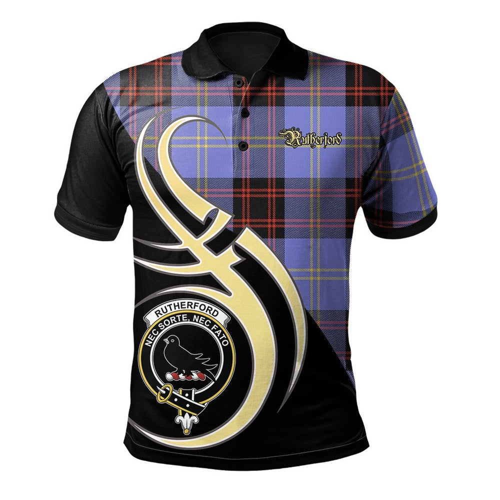 Clan Rutherford Tartan Polo Shirt - Believe In Me Style RO66 Rutherford Tartan Tartan Polo   