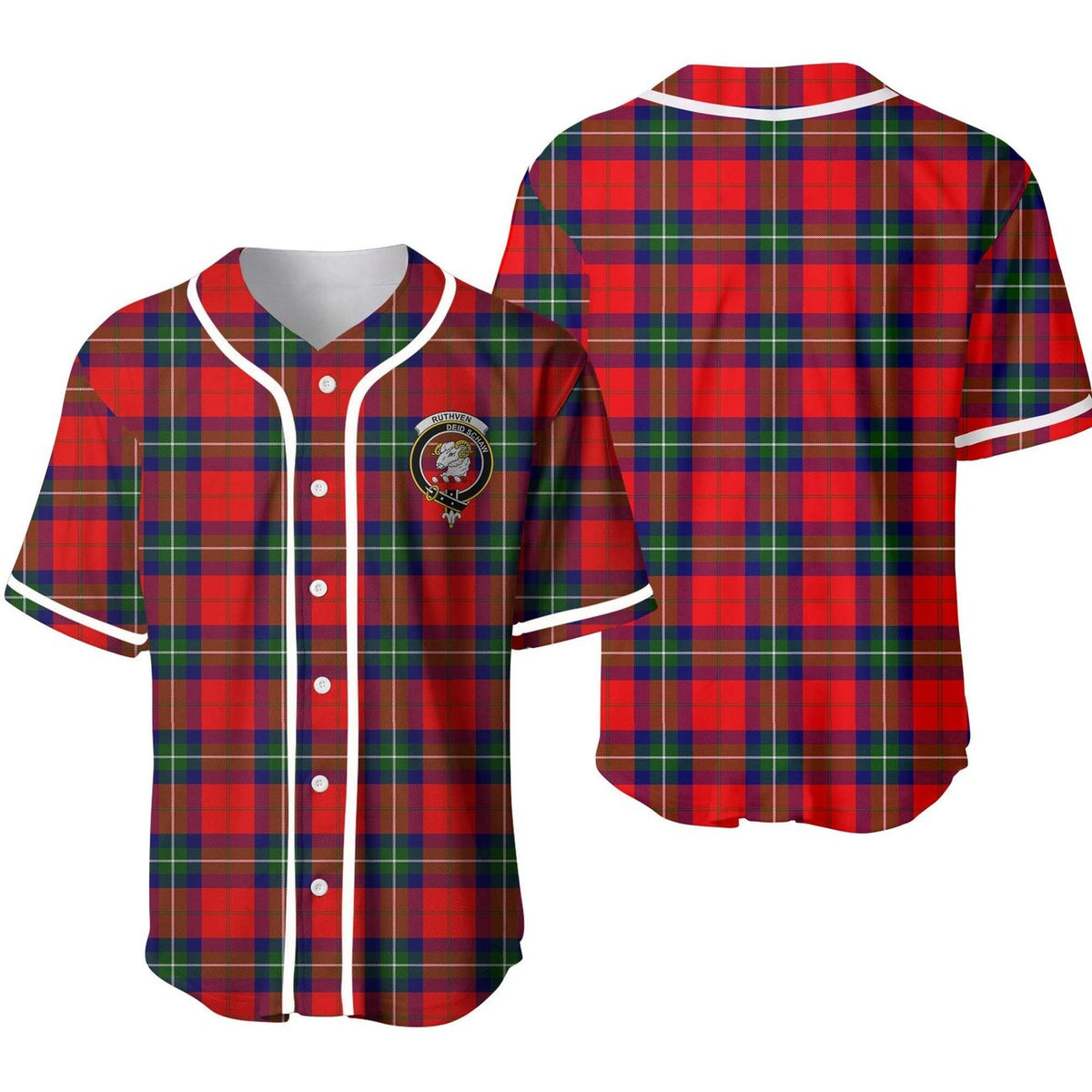 Clan Ruthven Tartan Unisex Baseball Jersey HU21AE65 Clan Ruthven Tartan Today   