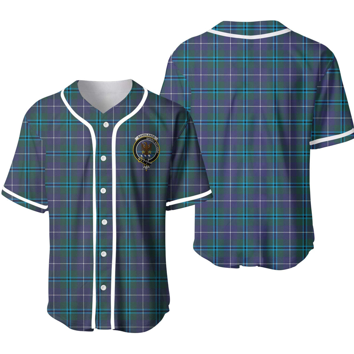 Clan Sandilands Tartan Unisex Baseball Jersey MK35TT80 Clan Sandilands Tartan Today   