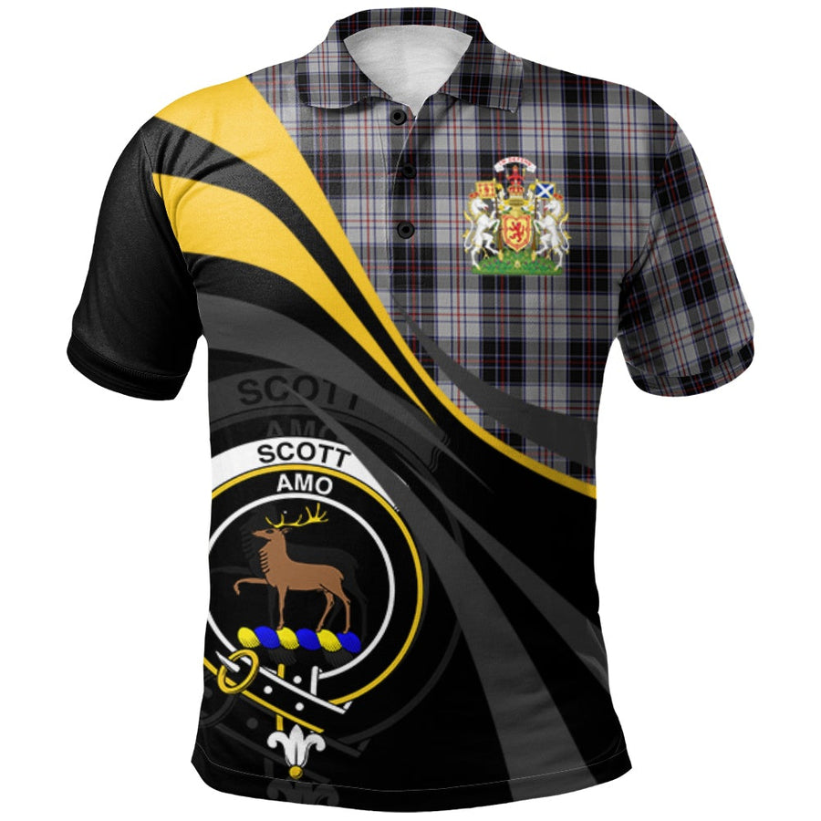 Clan Scott 02 Tartan Polo Shirt - Royal Coat Of Arms Style MN67 Scott 02 Tartan Tartan Polo   