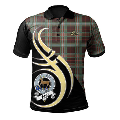 Clan Scott Brown Ancient Tartan Polo Shirt - Believe In Me Style