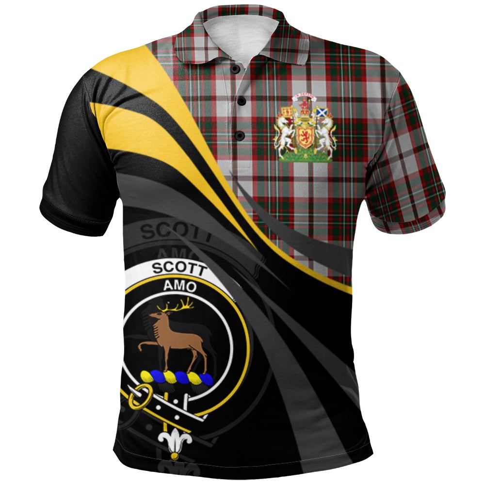 Clan Scott Dress 01 Tartan Polo Shirt - Royal Coat Of Arms Style KL98 Scott Dress 01 Tartan Tartan Polo   
