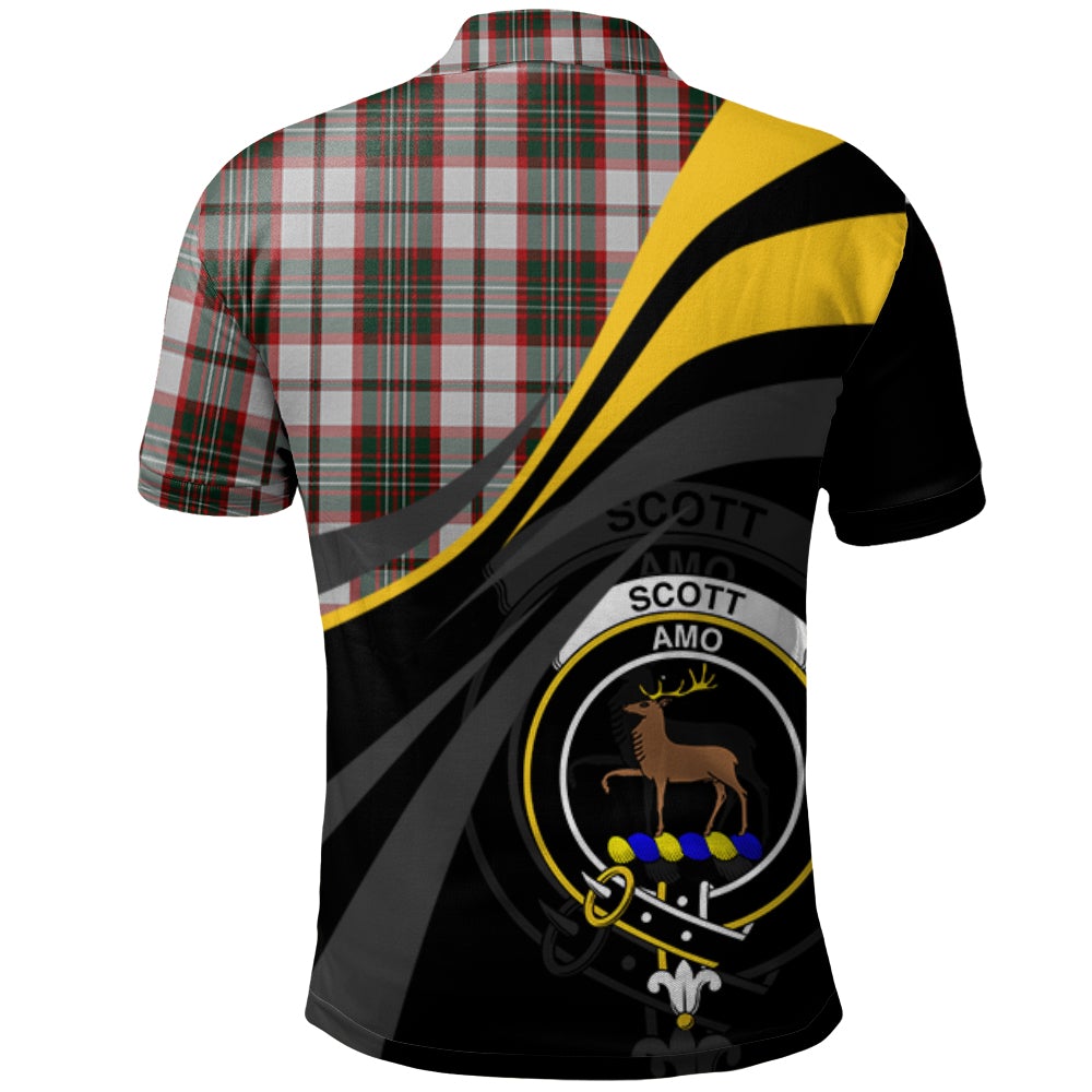 Clan Scott Dress 01 Tartan Polo Shirt - Royal Coat Of Arms Style KL98 Scott Dress 01 Tartan Tartan Polo   