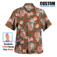 Clan Scott Ancient Tartan Custom Face Hawaiian Shirt – Unisex Gift for Family Members, Summer Party XZ72 Scott Ancient Tartan Tartan Hawaii Shirt