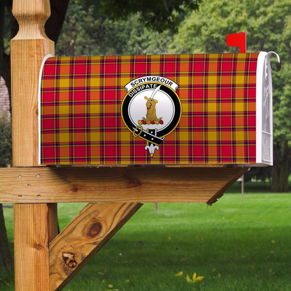 Clan Scrymgeour Tartan Crest Mailbox TG87 Clan Scrymgeour Tartan Today   