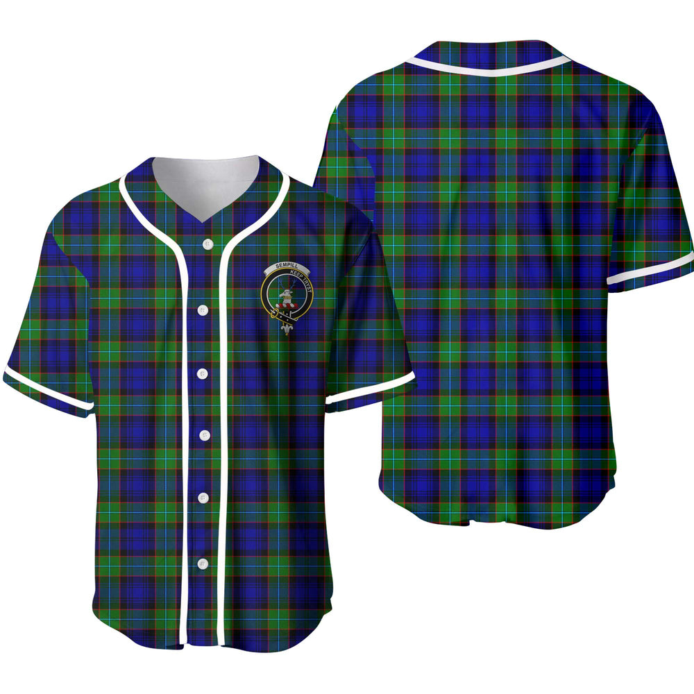 Clan Sempill Tartan Unisex Baseball Jersey LF20HR12 Clan Sempill Tartan Today   
