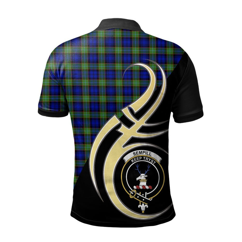 Clan Sempill Modern Tartan Polo Shirt - Believe In Me Style IX31 Sempill Modern Tartan Tartan Polo   