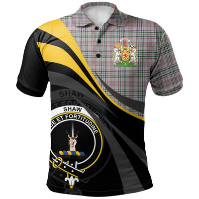 Clan Shaw Dress Tartan Polo Shirt - Royal Coat Of Arms Style