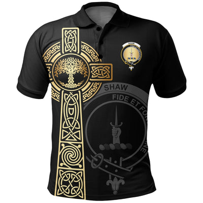 Clan Shaw (of Tordarroch) Clan Unisex Polo Shirt - Celtic Tree Of Life RZ92