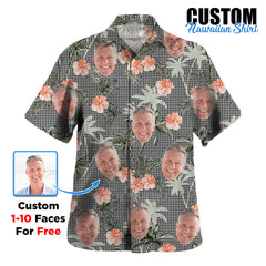 Clan Shepherd Tartan Custom Face Hawaiian Shirt – Unisex Gift for Family Members, Summer Party ZF93 Shepherd Tartan Tartan Hawaii Shirt