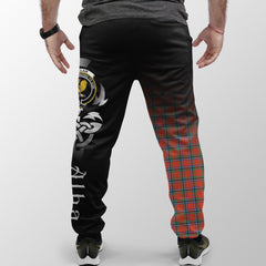 Clan Sinclair Ancient Tartan Crest Jogger Sweatpants  Alba Celtic Style VP20 Clan Sinclair Tartan Today   