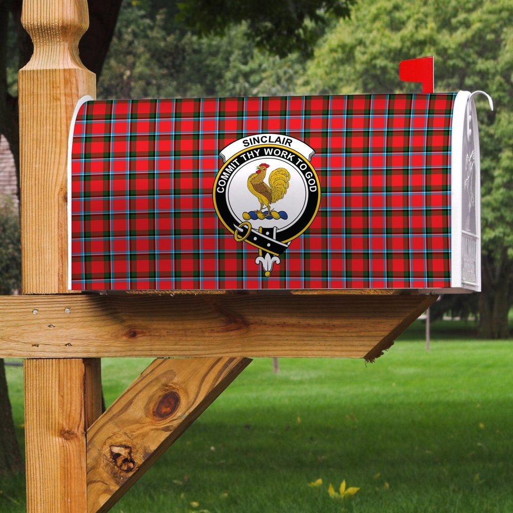 Clan Sinclair Modern Tartan Crest Mailbox QS16 Clan Sinclair Tartan Today   