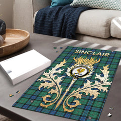 Clan Sinclair Hunting Ancient Tartan Crest Thistle Jigsaw Puzzles Gift For Family VO11 Clan Sinclair Tartan Today   