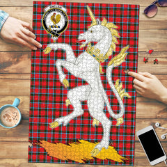 Clan Sinclair Modern Tartan Crest Unicorn Scotland Jigsaw Puzzles Gift For Family JQ38 Clan Sinclair Tartan Today   