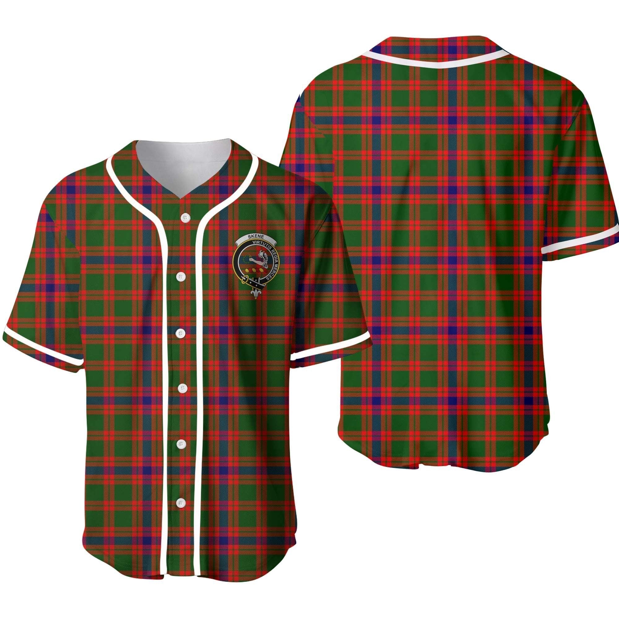Clan Skene Tartan Unisex Baseball Jersey KQ62UJ32 Clan Skene Tartan Today   