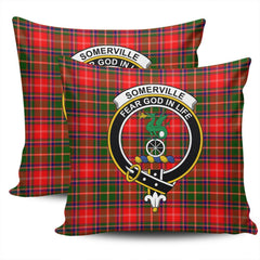 Clan Somerville Modern Tartan Crest Pillow Cover UF82 Clan Somerville Tartan Today   