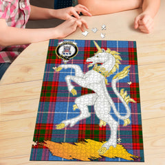 Clan Spalding Tartan Crest Unicorn Scotland Jigsaw Puzzles Gift For Family MN93 Clan Spalding Tartan Today   