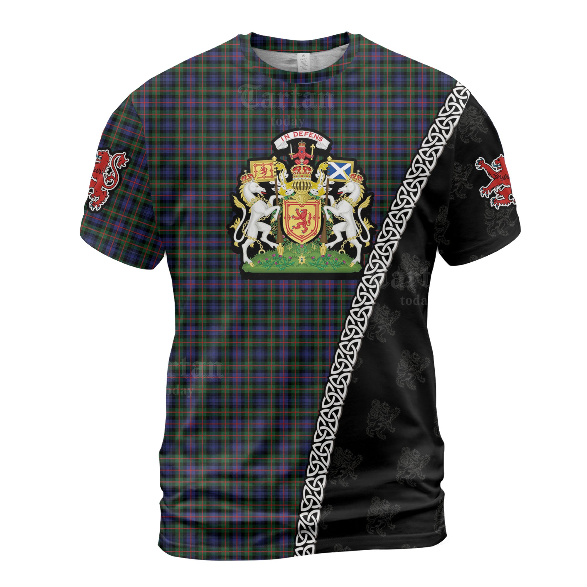 Personalized Clan Spalding Murray of Atholl Modern Tartan Shirt with Scotland Coat of Arms & Custom Name OL38