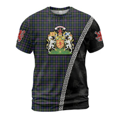 Personalized Clan Spalding Murray of Atholl Modern Tartan Shirt with Scotland Coat of Arms & Custom Name OL38