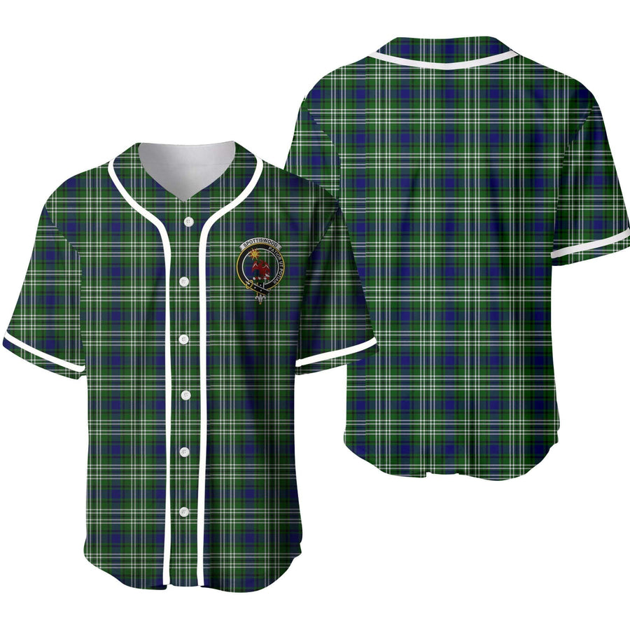 Clan Spottiswood Tartan Unisex Baseball Jersey