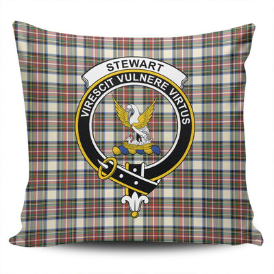 Clan Stewart Dress Ancient Tartan Crest Pillow Cover