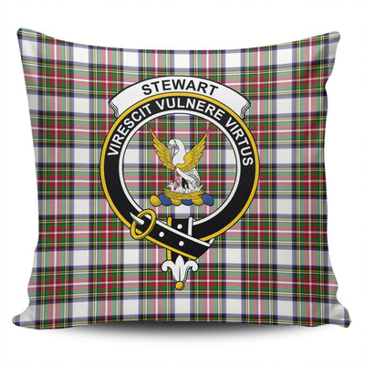 Clan Stewart Dress Modern Tartan Crest Pillow Cover