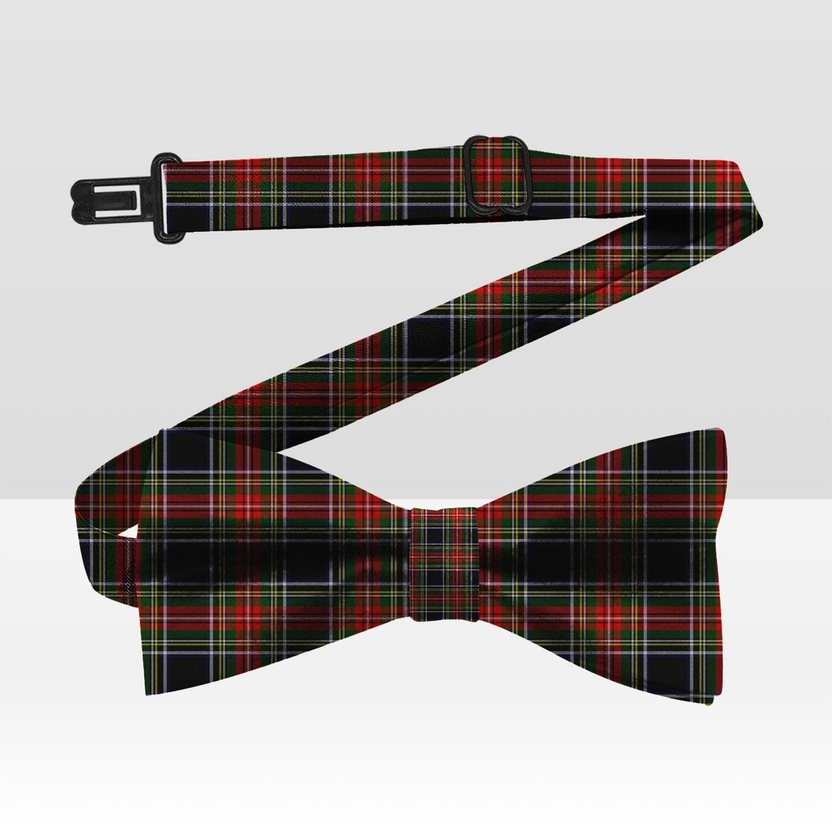 Clan Stewart Black 01 Tartan Bow Tie OV12 Clan Stewart Tartan Today   