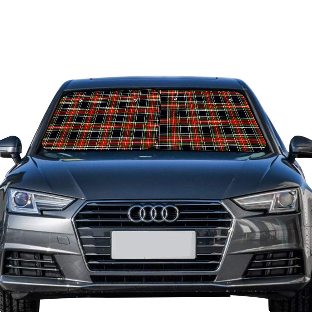Clan Stewart Black Tartan Sun Shade 2 Pieces BE71 Clan Stewart Tartan Today   
