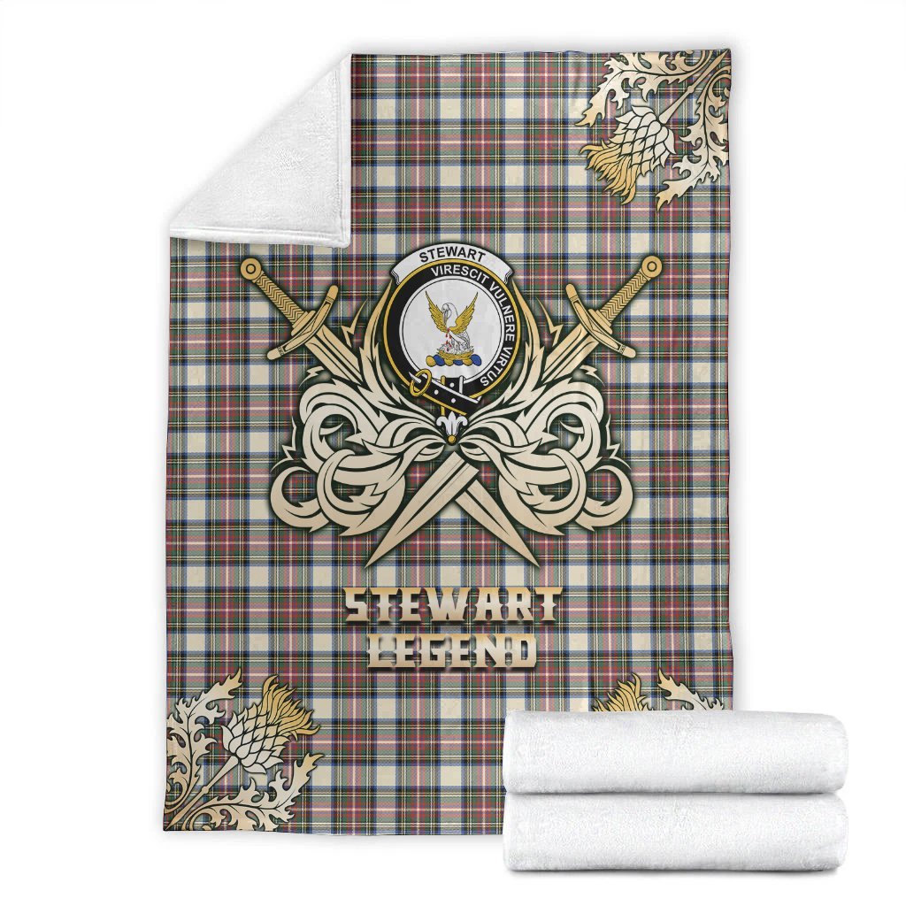 Clan Stewart Dress Ancient Tartan Gold Courage Symbol Blanket XL15 Clan Stewart Tartan Today   