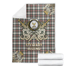 Clan Stewart Dress Ancient Tartan Gold Courage Symbol Blanket XL15 Clan Stewart Tartan Today   
